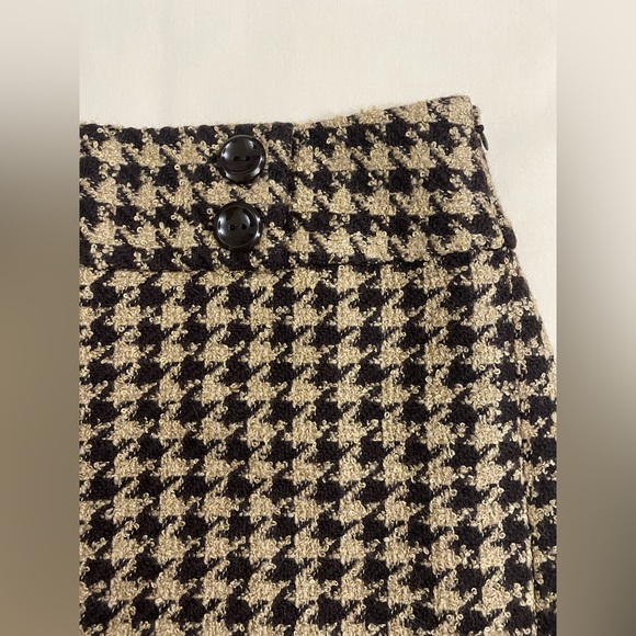 Ann Taylor houndstooth tweed skirt - Picture 2 of 9